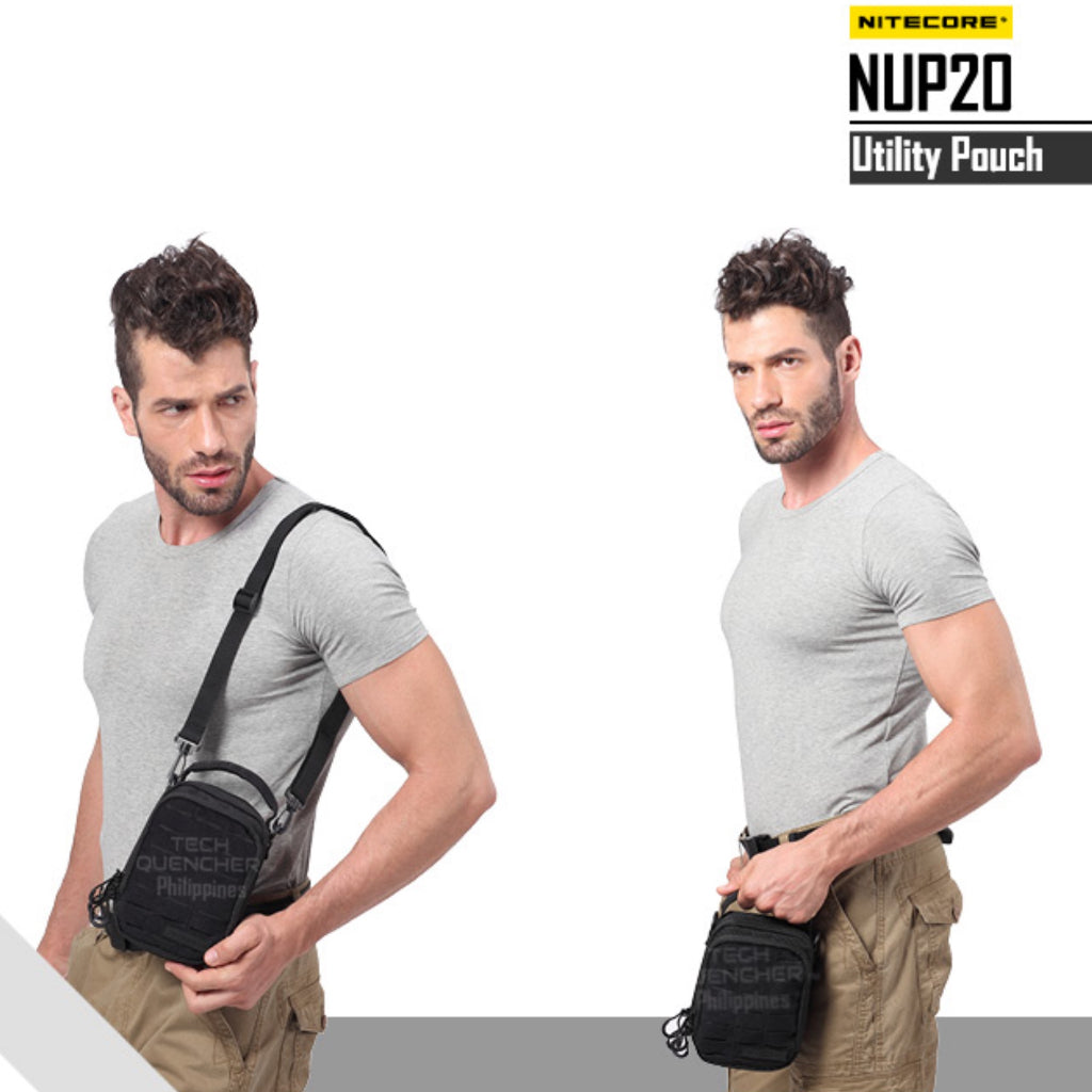 Nitecore NUP20 Utility Pouch - Velveteen Fabric  - Molle System - 1000D Fabric - EDC - Modular Bag