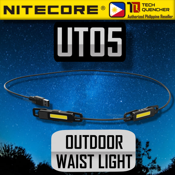 Nitecore UT05 Waist Light - 400 lumens- Headlamp Flashlight Alternative - IP66 -Running Camping