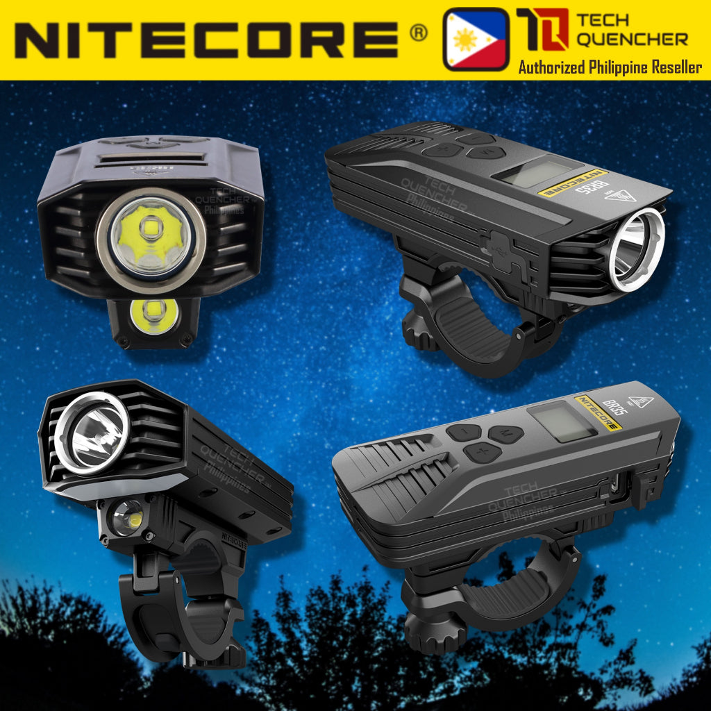 Nitecore BR35 Bike Light 1800 Lumens - Dual Beam - OLED - USB Rechargeable 6800mAh Battery - IPX7