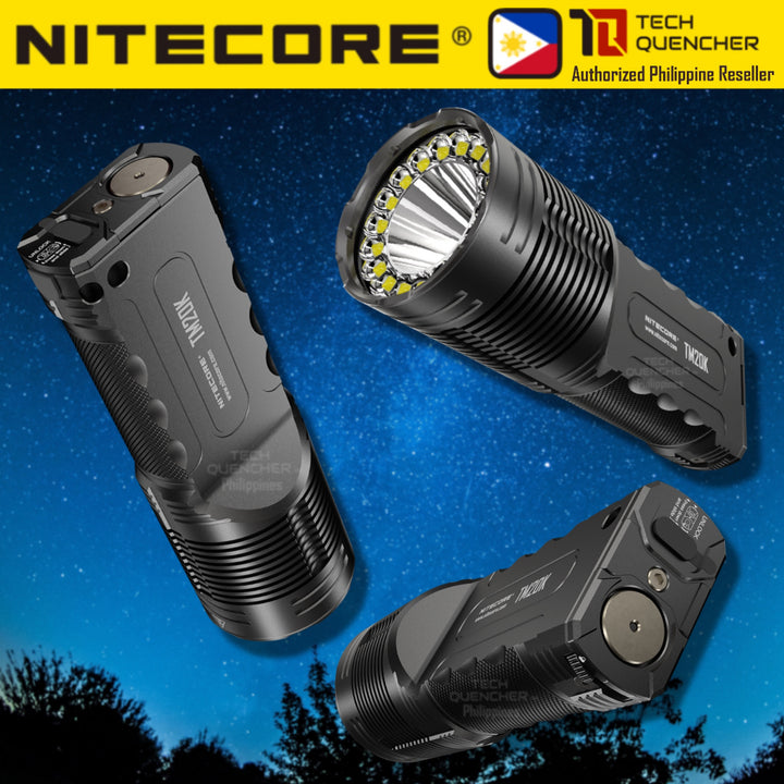 Nitecore TM20K Flashlight - 20000 Lumens - 9600mAh Battery - USB-C QC Charging - Tactical Searchlight