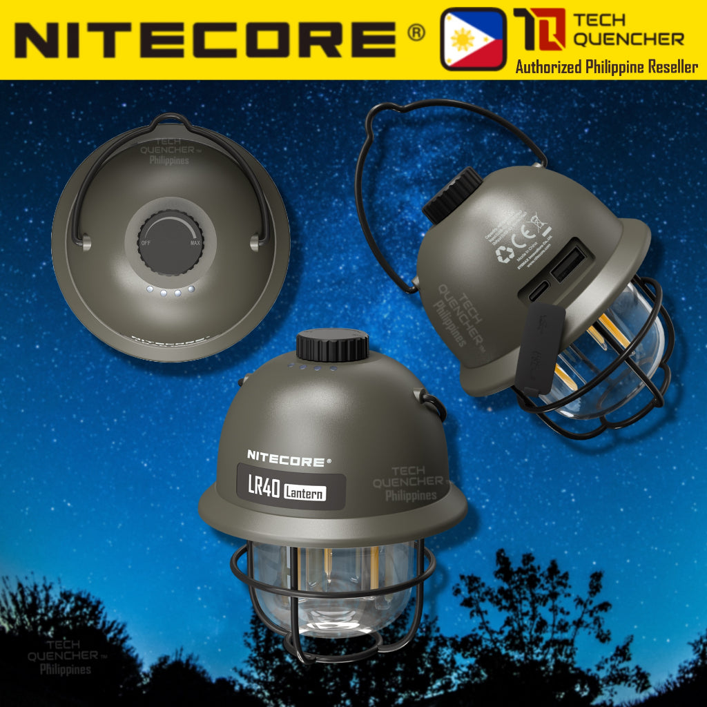 Nitecore LR40 Camping Light Lantern -65hour Runtime - 4000mah USB-C Rechargeable Battery - Powerbank