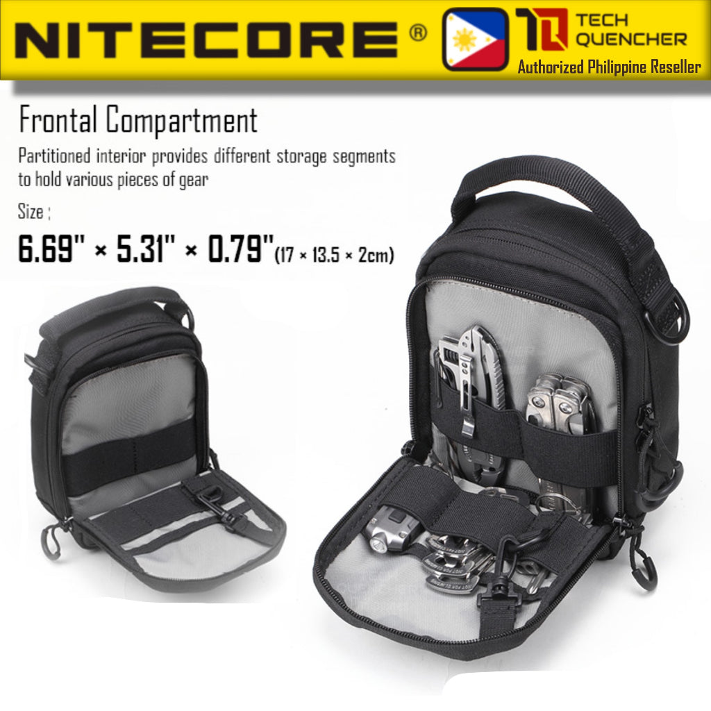 Nitecore NUP20 Utility Pouch - Velveteen Fabric  - Molle System - 1000D Fabric - EDC - Modular Bag