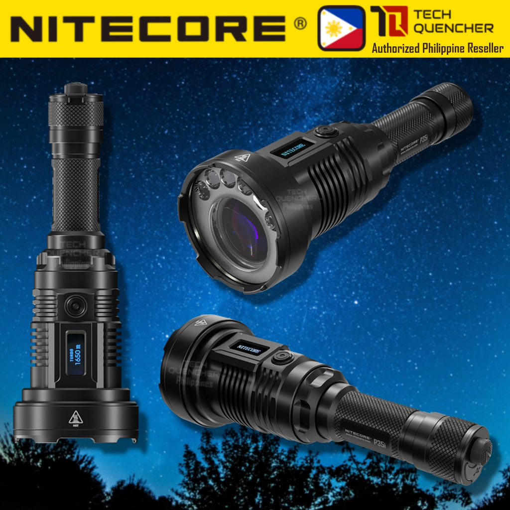 Nitecore P35i LEP Flashlight - 1650 meters - 3000 lumens - USB-C 5000mAh Rechargeable Battery -IP68