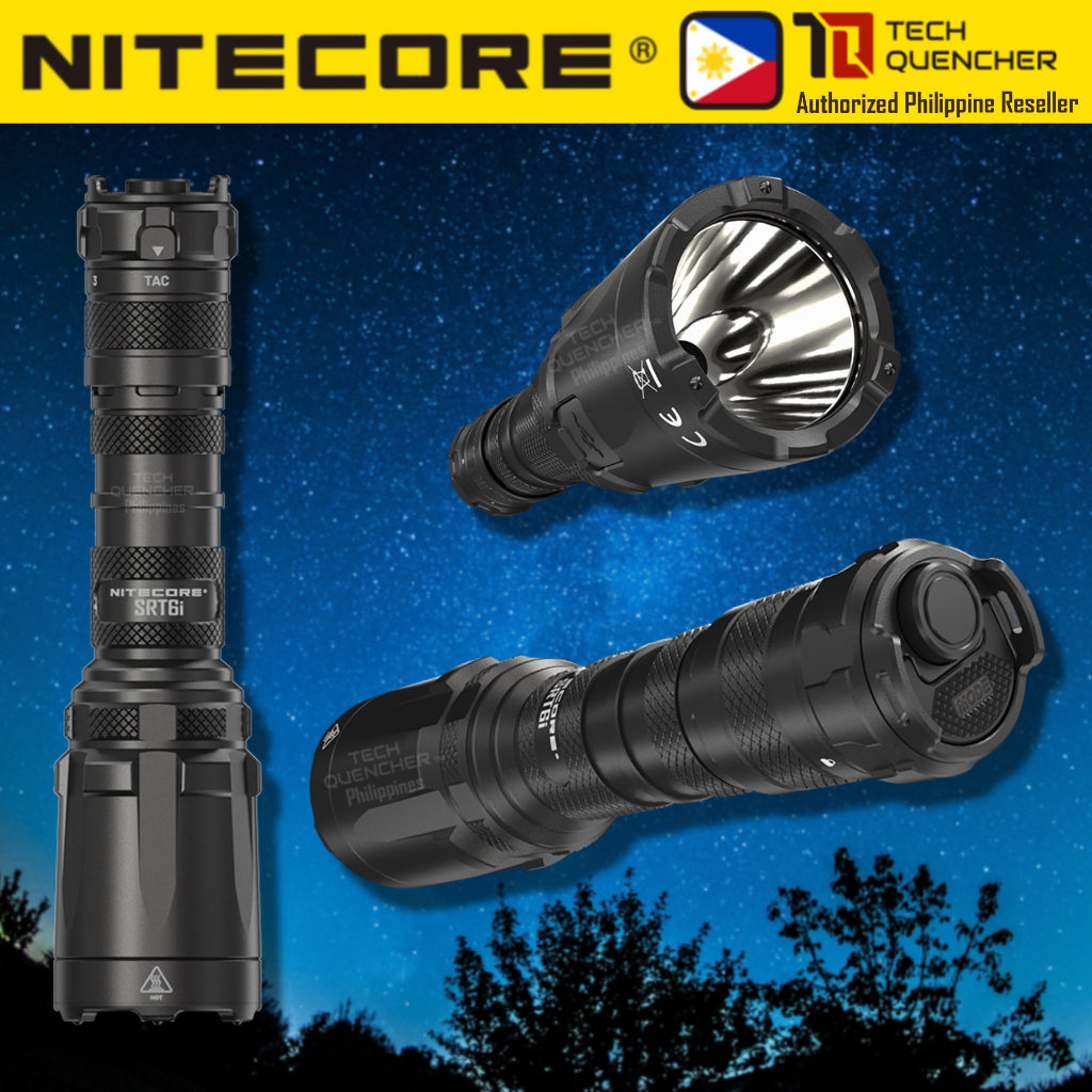 Nitecore SRT6i Tactical Flashlight - 510 Meter - 2100 Lumens - Smart Ring Selector - USB-C  - IP68