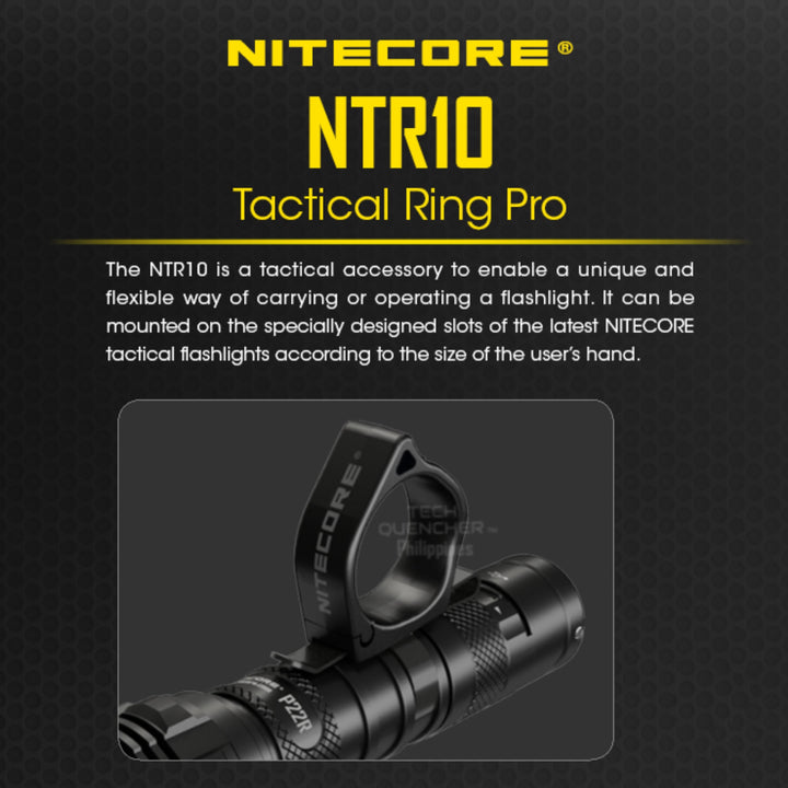 Nitecore NTR10 Flashlight Ring - Tactical Ring Pro - P20ix P10iX - EDC