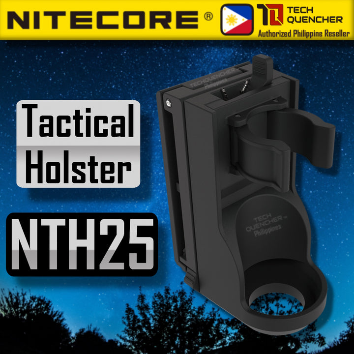 Nitecore NTH25 Tactical Flashlight Holster - Belt Holster - Rotating - Lockout Function - P20iX