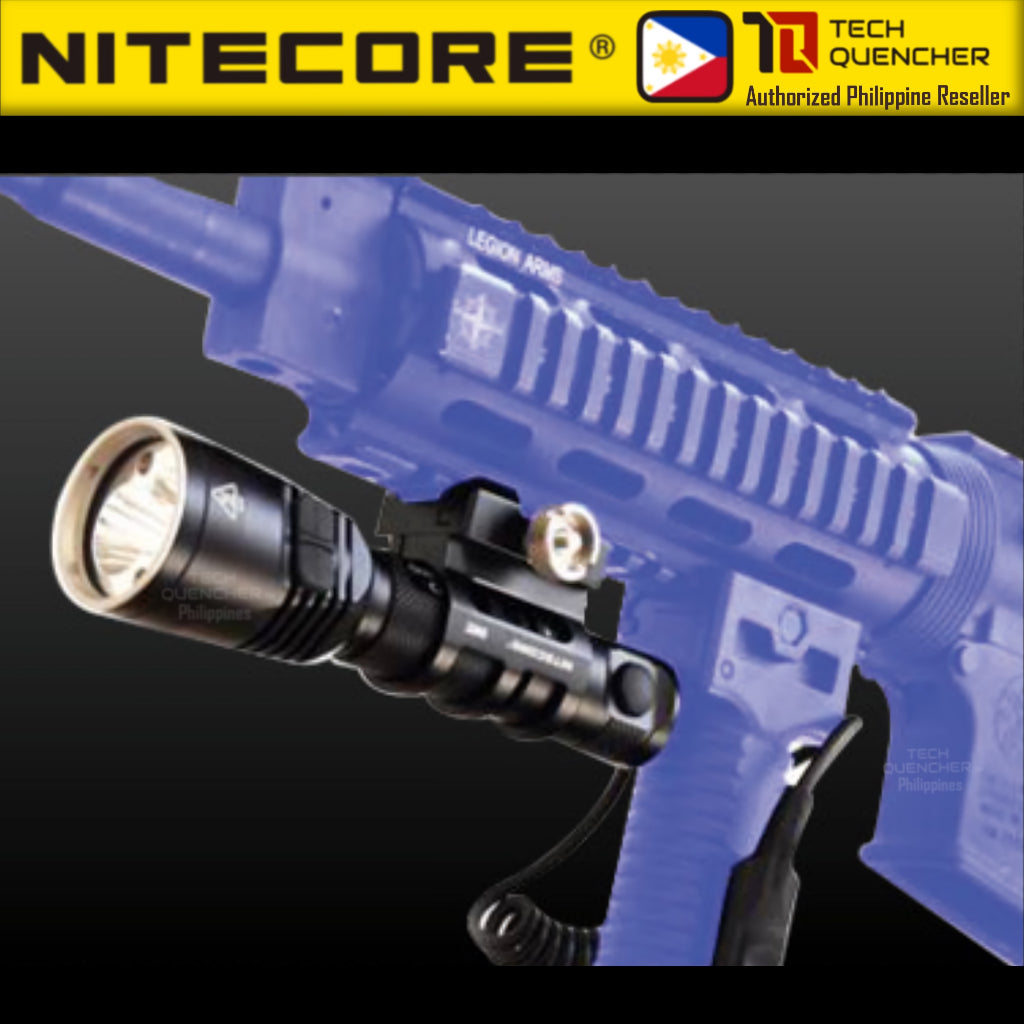 Nitecore GM02 Flashlight Holder - Rail Mount System - Supports 1 inch ( 25.4mm ) Diameter Flashlight