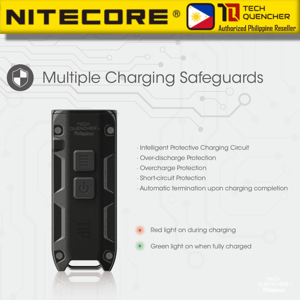 Nitecore TIP SE Flashlight -700 Lumens - Dual Core - USB-C Rechargeable 500mAh - IP54  - Keychain