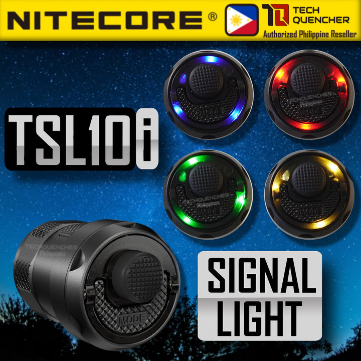 Nitecore TSL10i Tailcap - Signal Light - Flashing - Red / Blue / Green / White - EDC - I Series
