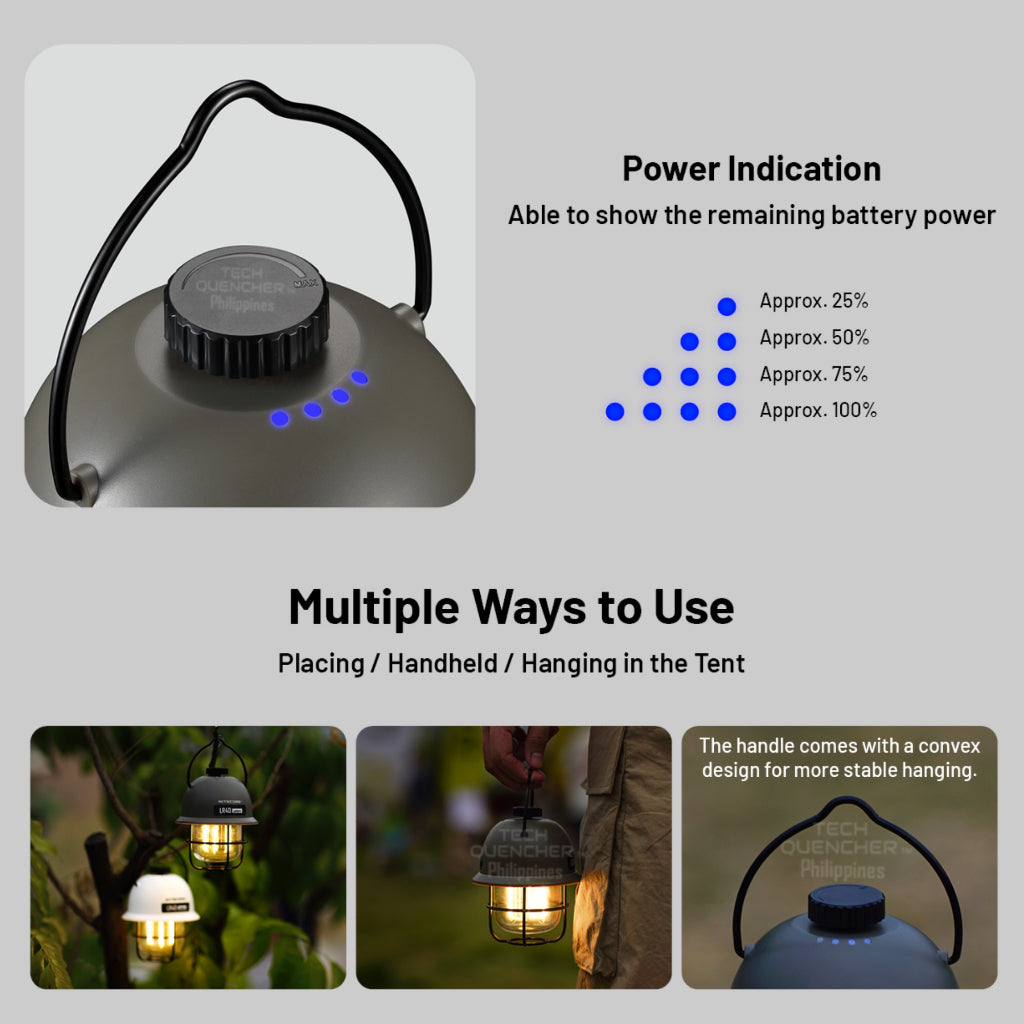 Nitecore LR40 Camping Light Lantern -65hour Runtime - 4000mah USB-C Rechargeable Battery - Powerbank