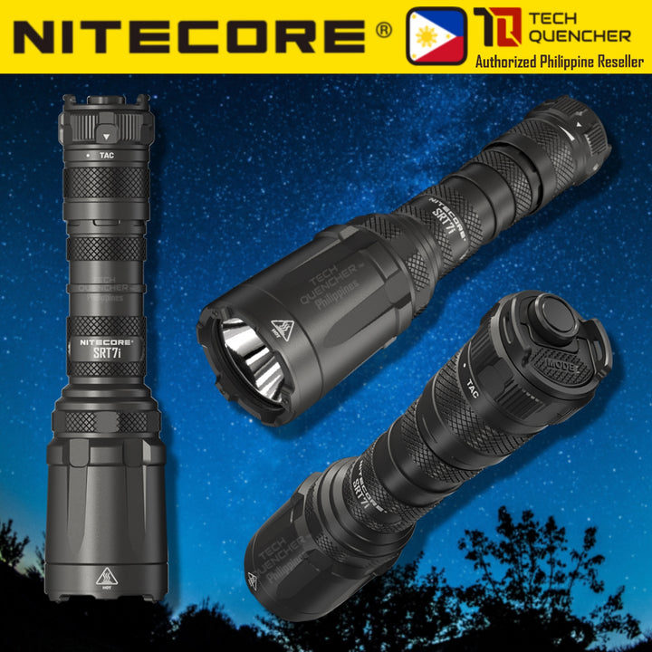 Nitecore SRT7i Tactical Flashlight - 580 Meter - 3000 Lumens - Smart Ring Selector - USB-C  - IP68