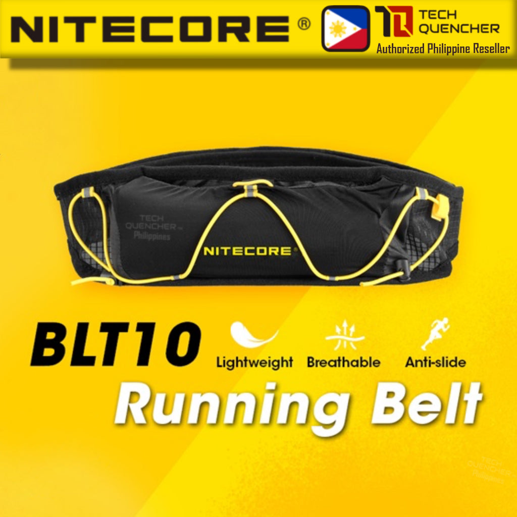 Nitecore BLT10 Running Belt - Lightweight - Breathable - Anti Slider - Belt Bag - Fanny Pack