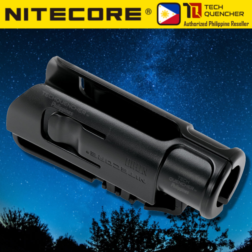 Nitecore NTH10 Holster -  Slim Profile Hard Holster -  Supports 1 inch - 25.4mm Diameter Flashlight