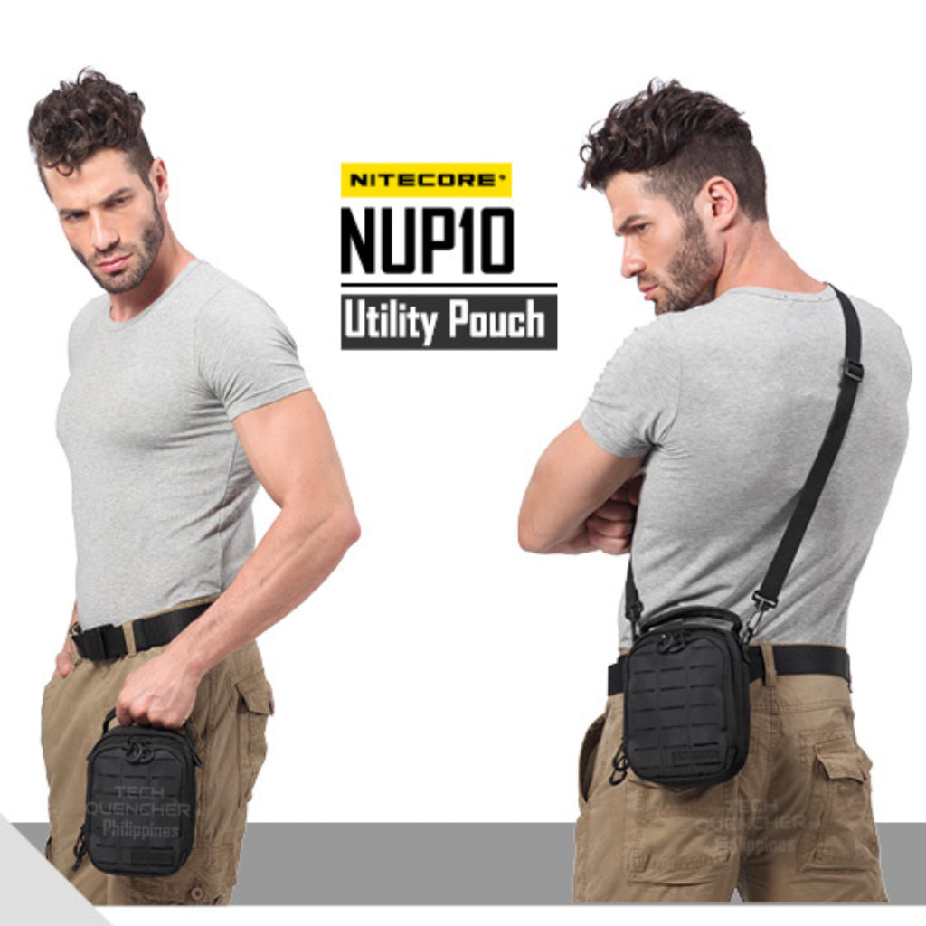 Nitecore NUP10 Utility Pouch - Hypalon Rubber  - Molle System - 1000D Fabric - EDC - Modular Bag