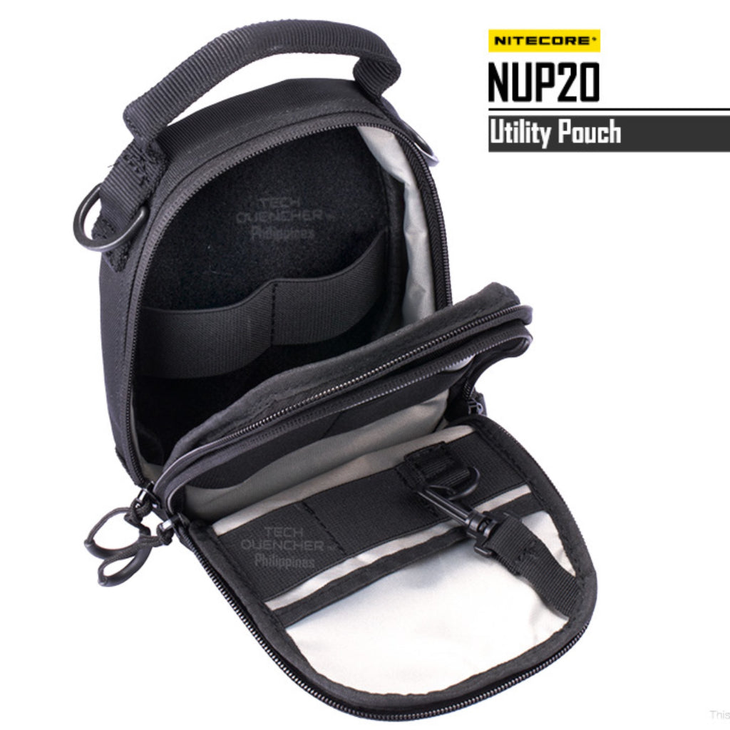 Nitecore NUP20 Utility Pouch - Velveteen Fabric  - Molle System - 1000D Fabric - EDC - Modular Bag