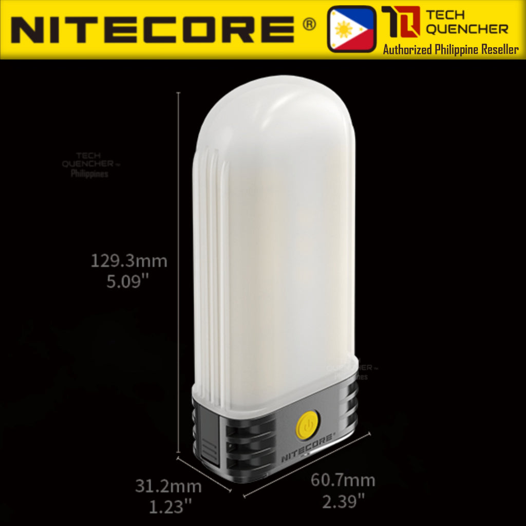 Nitecore LR60 Camping Lantern - 150h Runtime - 10000mah USB-C Rechargeable Battery - Powerbank- EDC