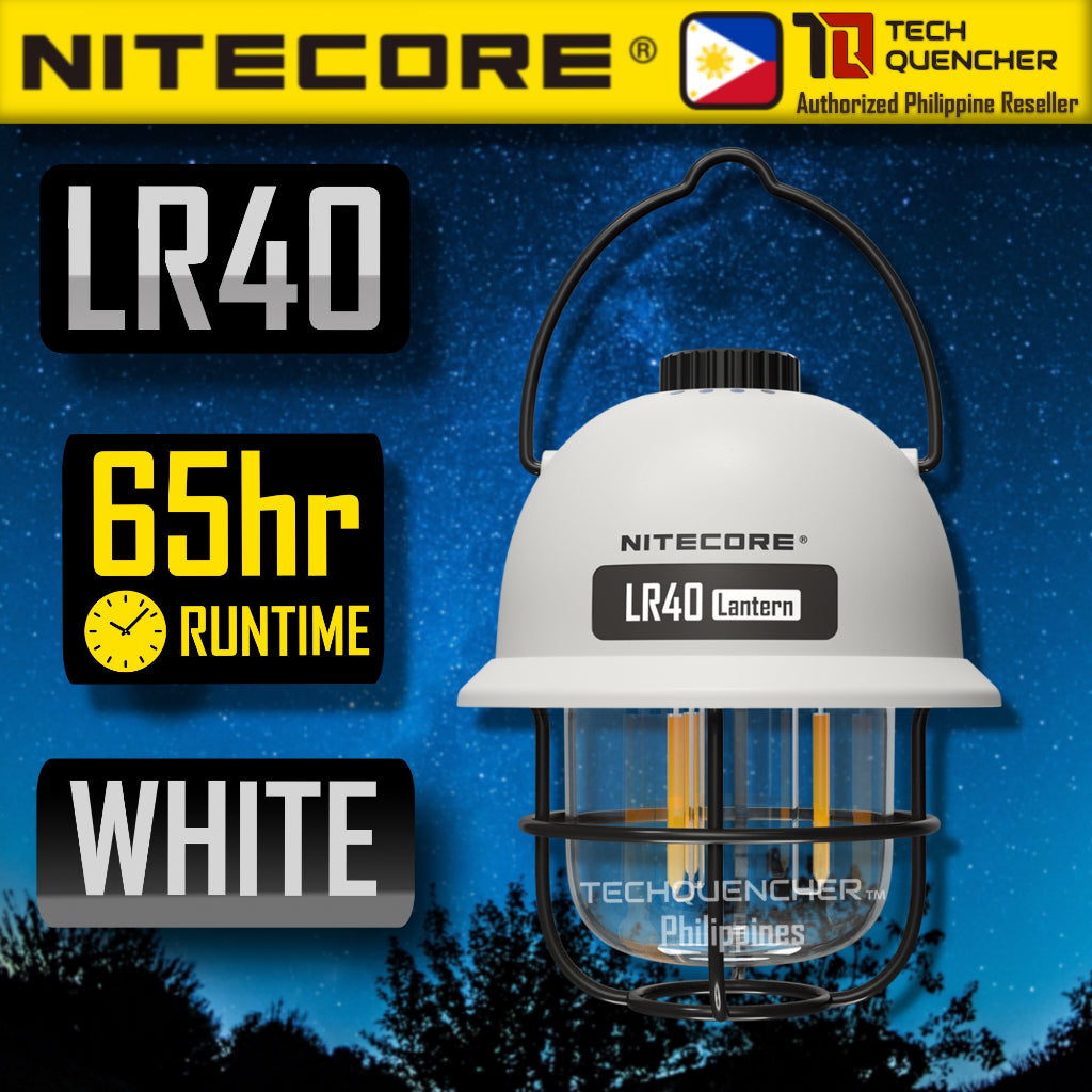 Nitecore LR40 Camping Light Lantern -65hour Runtime - 4000mah USB-C Rechargeable Battery - Powerbank