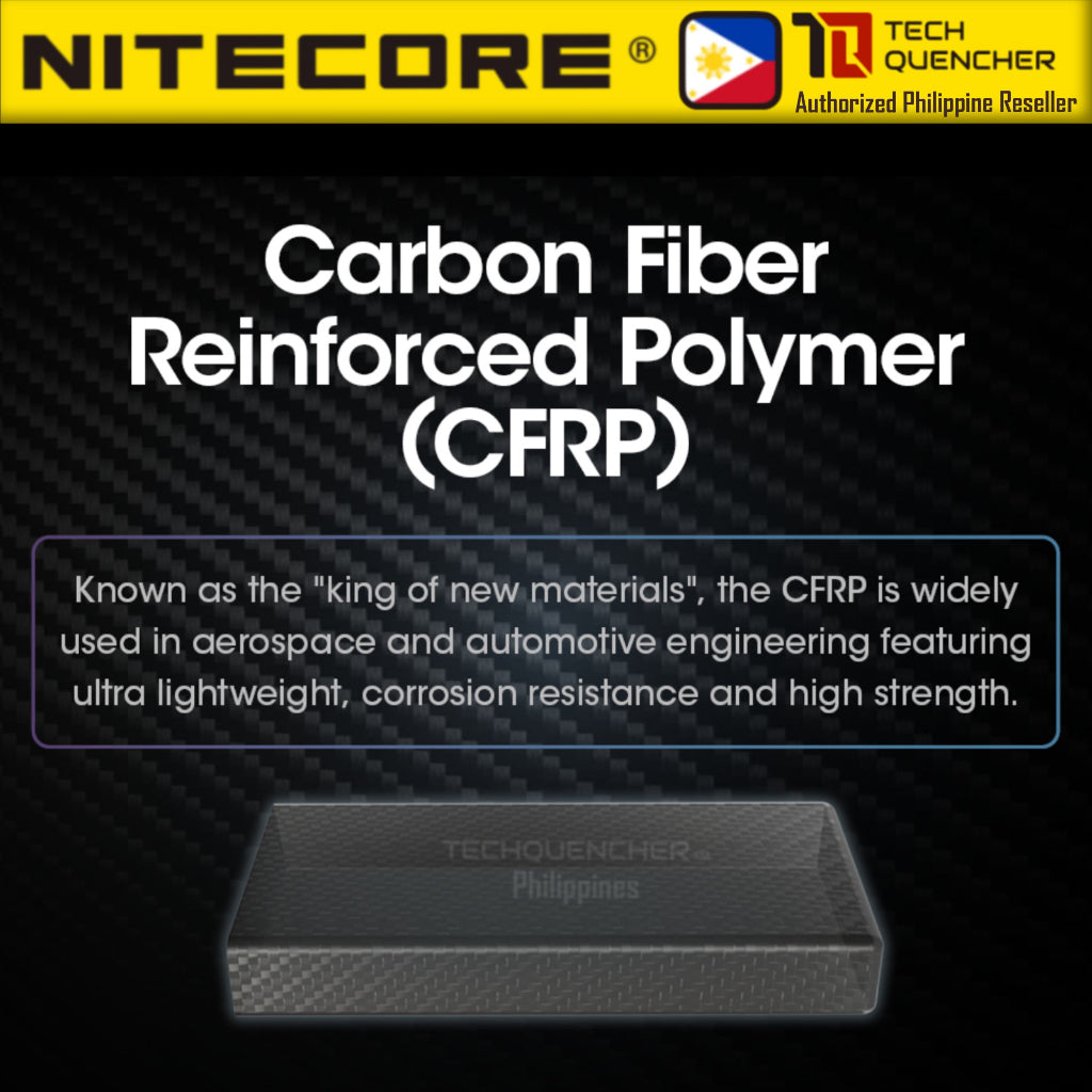 Nitecore Carbo 20000 - Unibody Carbon Fiber Powerbank 20000mAh - QC PD Charging -20watts -295 grams