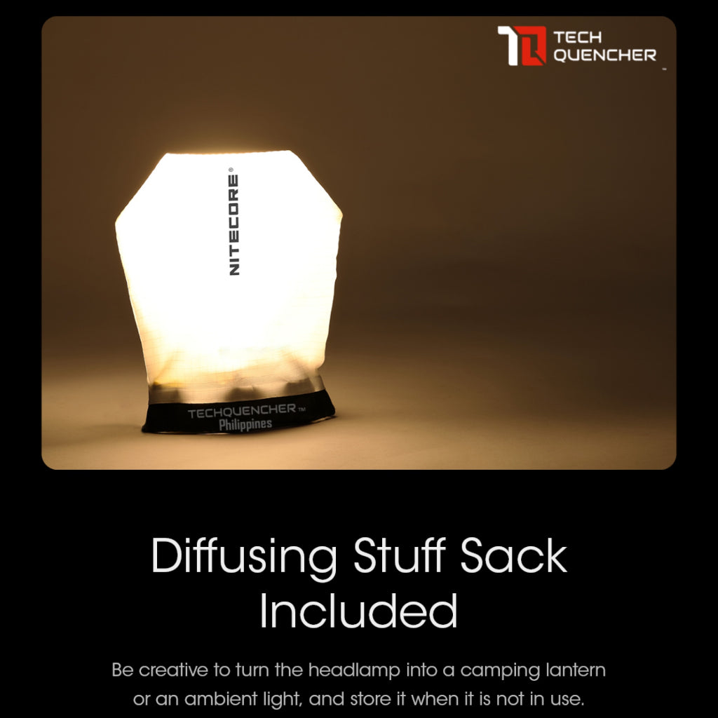 Nitecore UT27 800L V2 Headlamp 800 Lumens - USB-C Charging - Dual Power - Spotlight + Floodlight