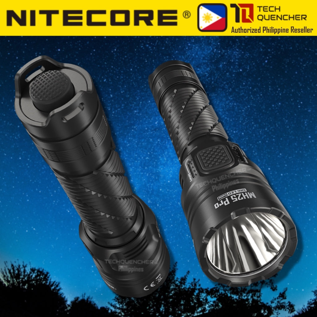 Nitecore MH25 PRO Flashlight 3300 Lumens - USB-C Charging 5300mAh Battery - 705 meters Beam Distance