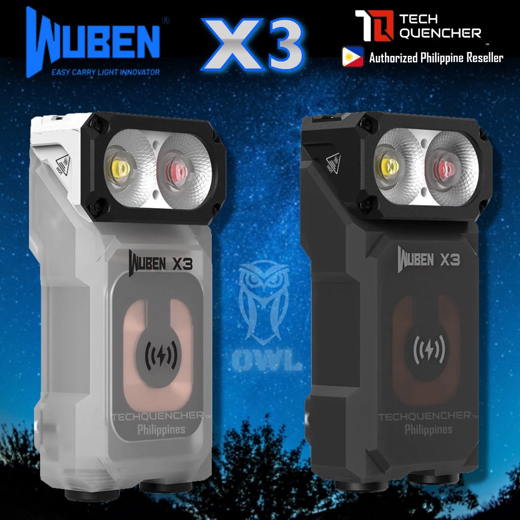 Wuben X3 Flashlight - 700 Lumens -Rotating Head - Wireless Charging - Magnetic Base - Mini EDC