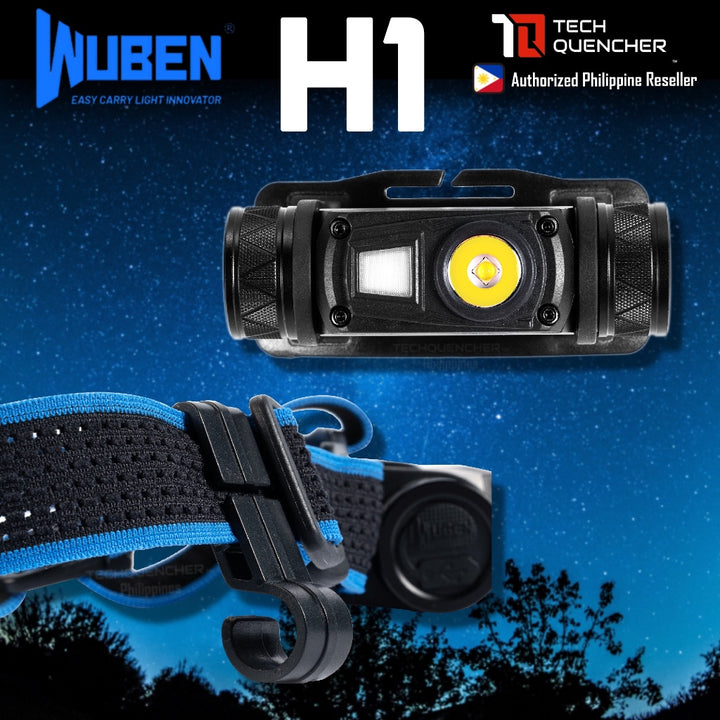 Wuben H1 Headlamp - 1200 Lumens - 125 meters - USB-C Rechargeable -18650 -2600mAh Battery -IP68
