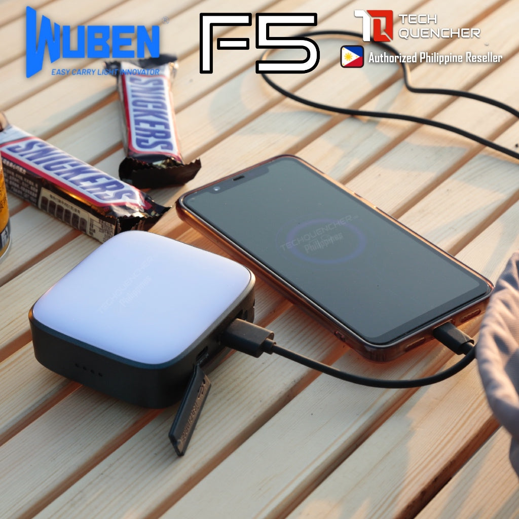 Wuben F5 Camping Light - Power Bank - 3 Color Temperature - USB-C Rechargeable 5200mAh Battery -IP64