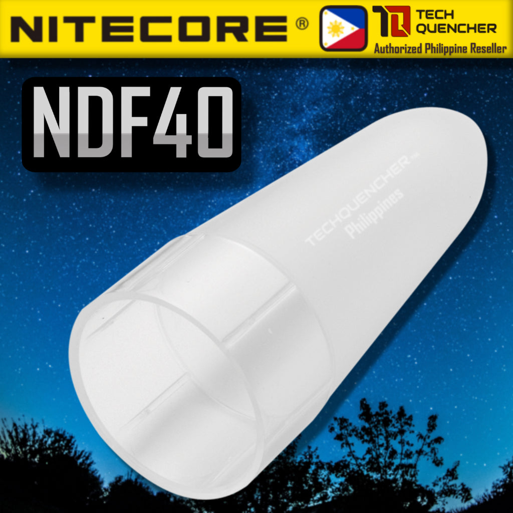 Nitecore NDF25 - NDF32 - NDF34 - NDF40 Flashlight White Diffuser - Cone Wand Attachment