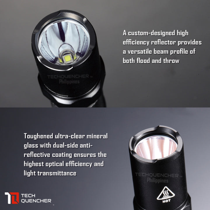 Nitecore MT2A Flashlight - 345 Lumens - 2x AA Battery - Turbo Mode - 67 grams - 50h runtime - IPX8