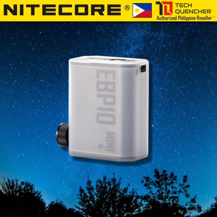 Nitecore EPB10 Air Pump Mini - Tire Gauge - Electric Bike Pump - 120PSI - OLED Screen - USB-C Input