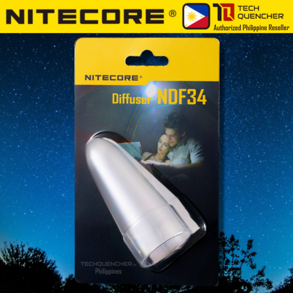 Nitecore NDF25 - NDF32 - NDF34 - NDF40 Flashlight White Diffuser - Cone Wand Attachment