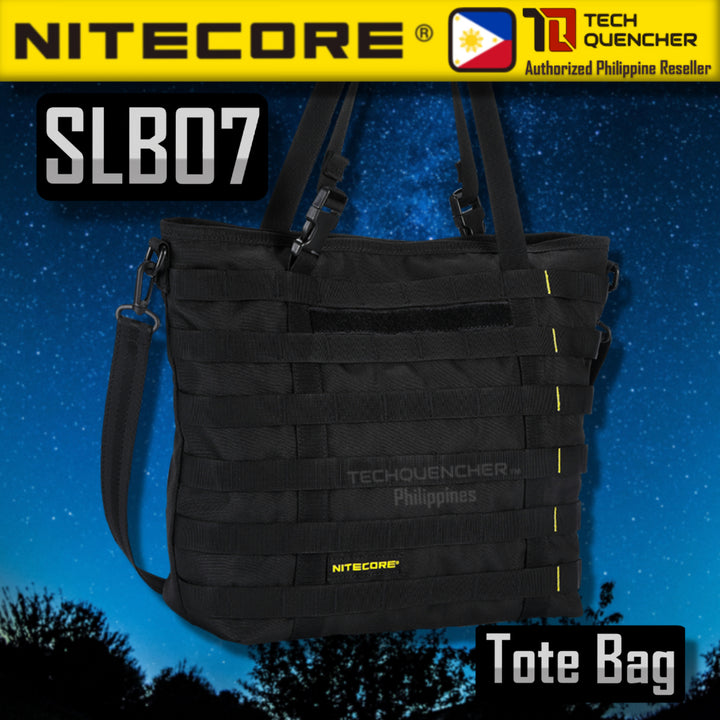 Nitecore SLB07 Tote Bag - 7L - Molle Strap System - 600D Wearproof Polyester Fabric - 15 inch Laptop