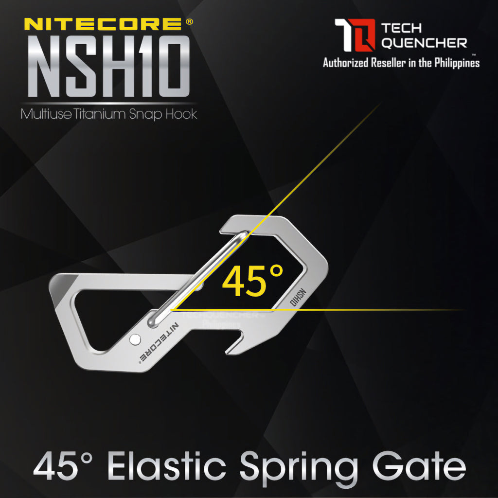 Nitecore NSH10 Titanium Carabiner Snap Hook Multi-Tool