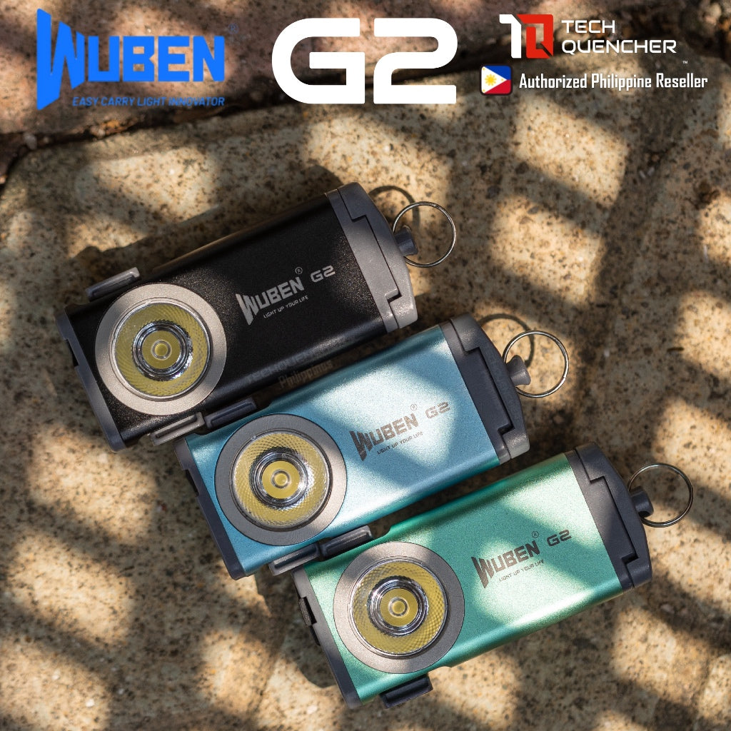 Wuben G2 Flashlight - 500 Lumens - Lightweight 28 grams - USB-C Rechargeable Battery - Magnetic Tail