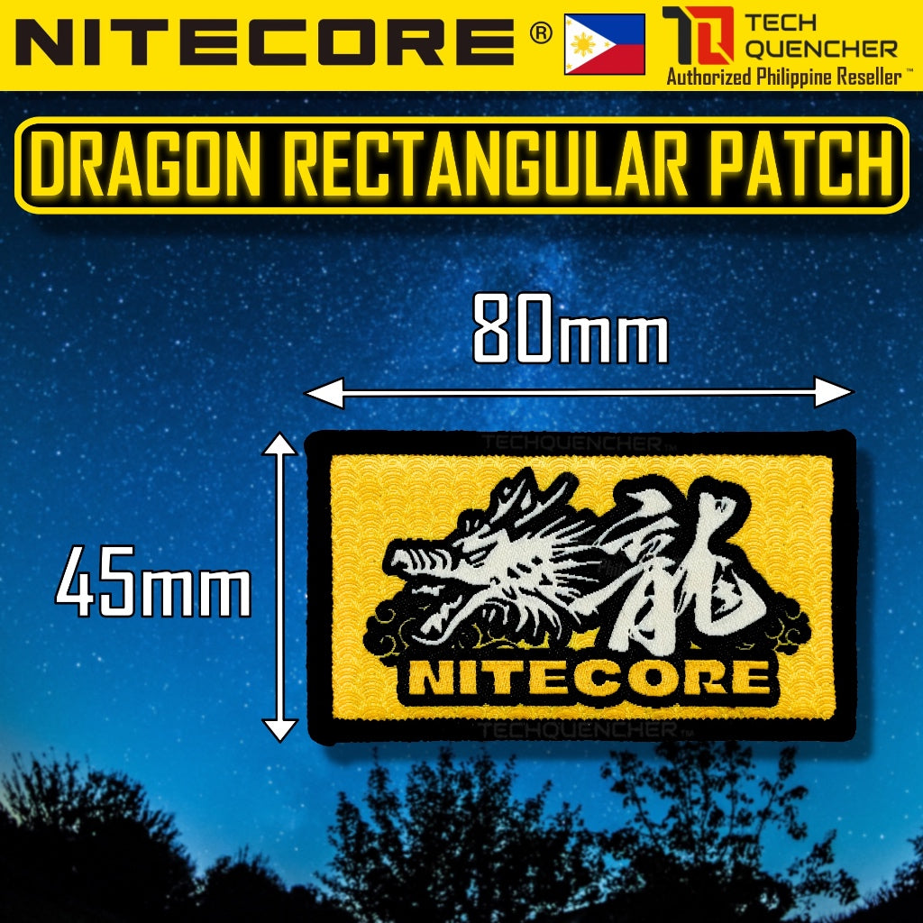 Nitecore Velcro Patch - Morale Patch - Embroidered Badge - For Bag Backpack Caps Vest Slingbag