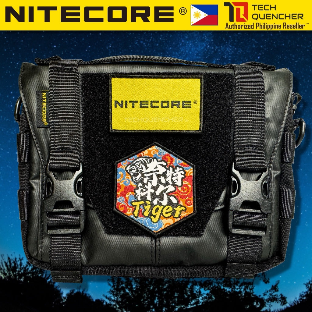 Nitecore Velcro Patch - Morale Patch - Embroidered Badge - For Bag Backpack Caps Vest Slingbag