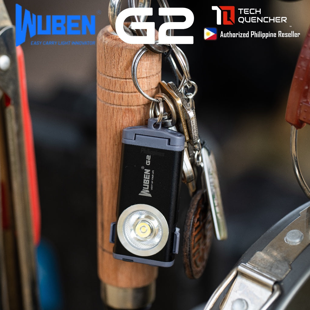 Wuben G2 Flashlight - 500 Lumens - Lightweight 28 grams - USB-C Rechargeable Battery - Magnetic Tail