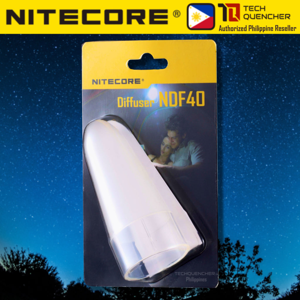 Nitecore NDF25 - NDF32 - NDF34 - NDF40 Flashlight White Diffuser - Cone Wand Attachment