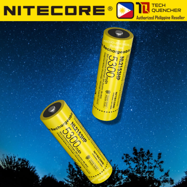 Nitecore NL2153HP 5300mAh Battery - 20A - 21700 High Drain High Capacity Li-ion Rechargeable Battery