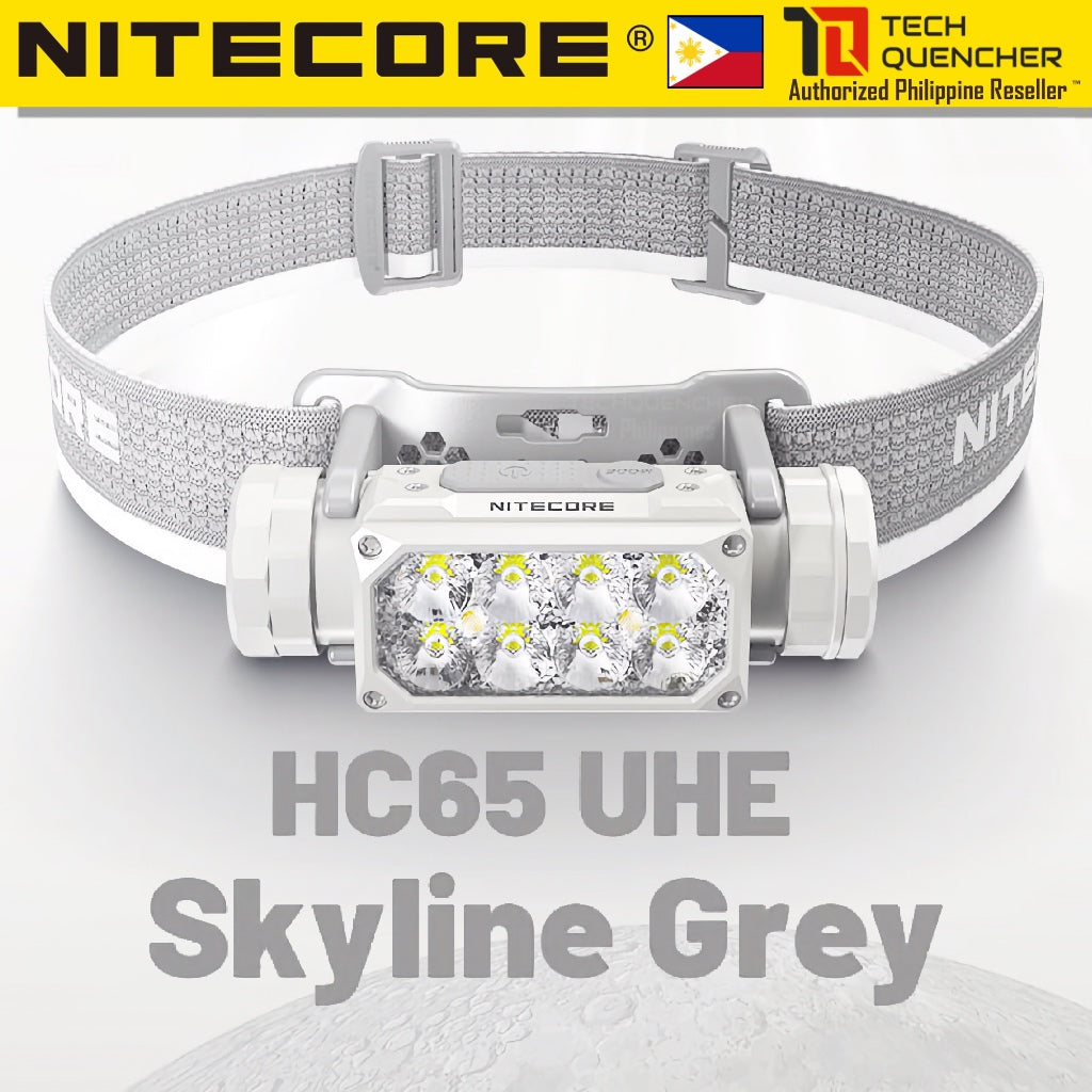 Nitecore HC65 UHE Headlamp 2000 Lumens - USB-C Rechargeable - 4000mAh Battery - 222 meter - IP68