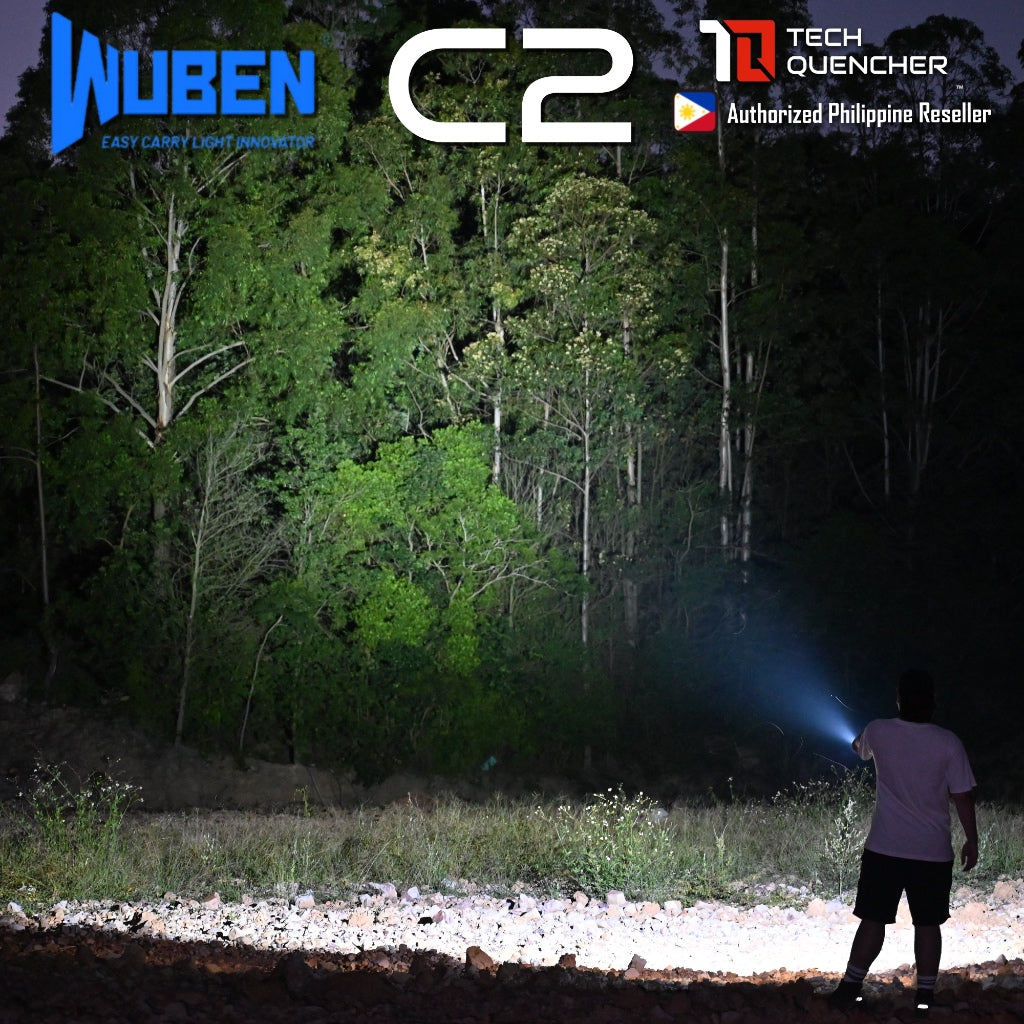 Wuben C2 Flashlight - 2000 Lumens - Powerbank Mode - USB-C Rechargeable - 21700 - 4800mAh Battery