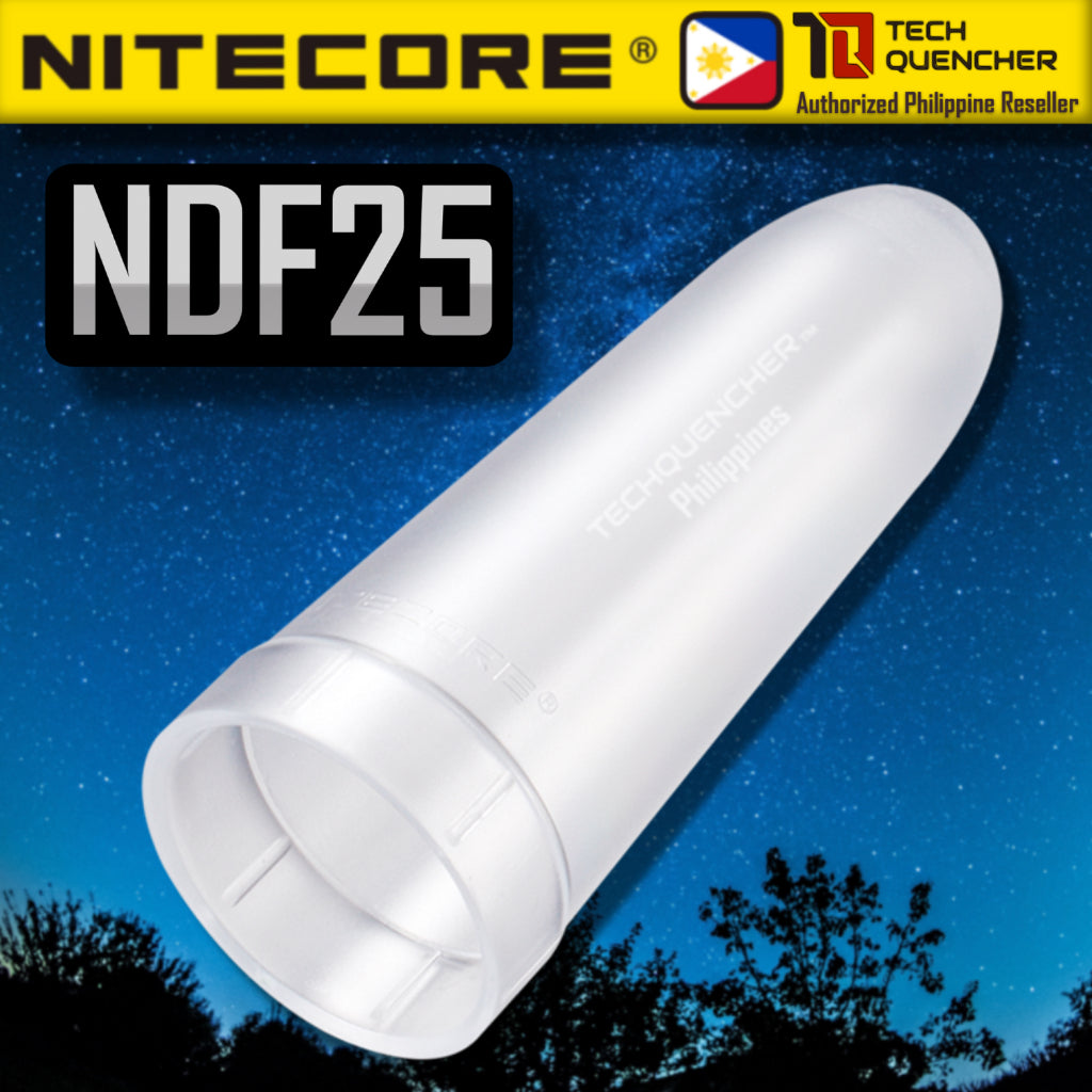Nitecore NDF25 - NDF32 - NDF34 - NDF40 Flashlight White Diffuser - Cone Wand Attachment