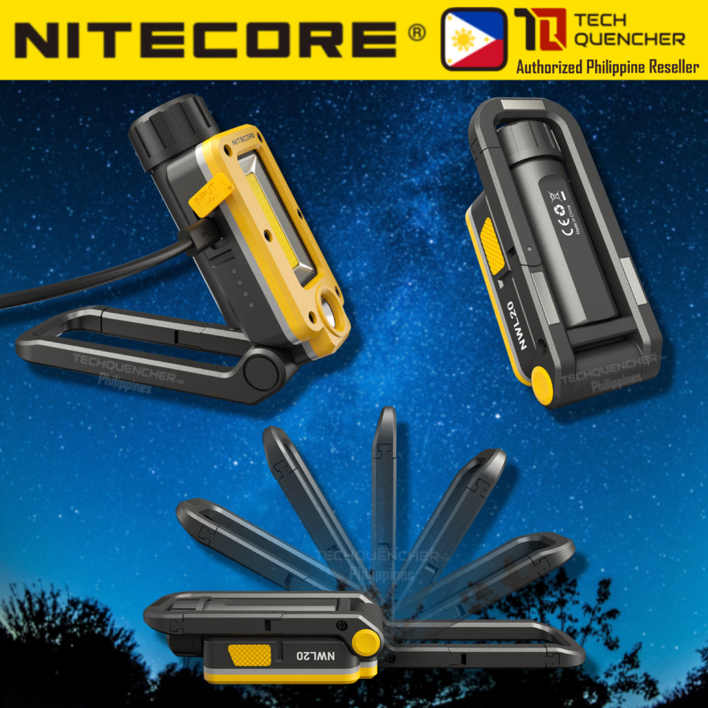 Nitecore NWL20 Multifunction Work Light - 600 Lumens - Floodlight - Spotlight - Replaceable Battery