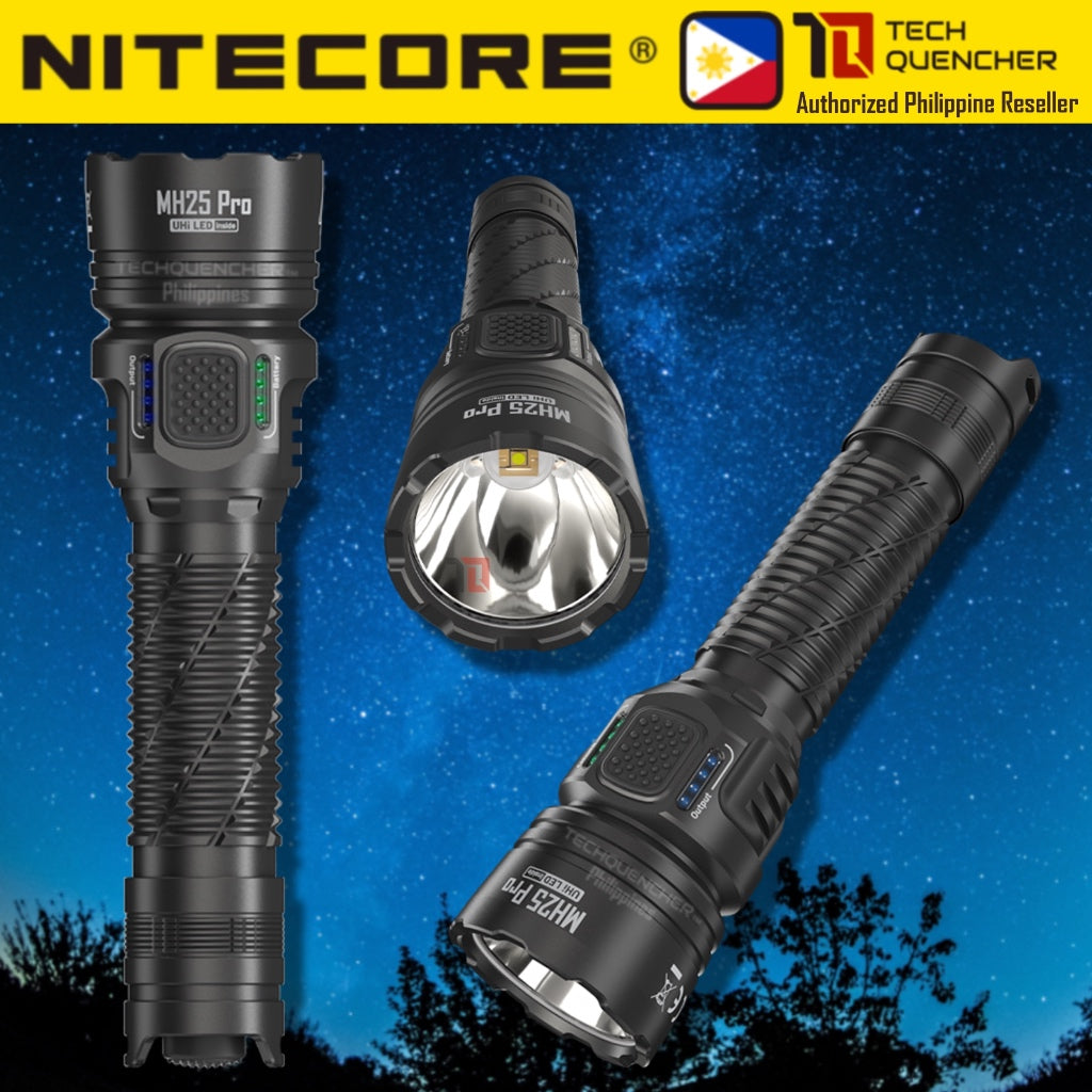 Nitecore MH25 PRO Flashlight 3300 Lumens - USB-C Charging 5300mAh Battery - 705 meters Beam Distance