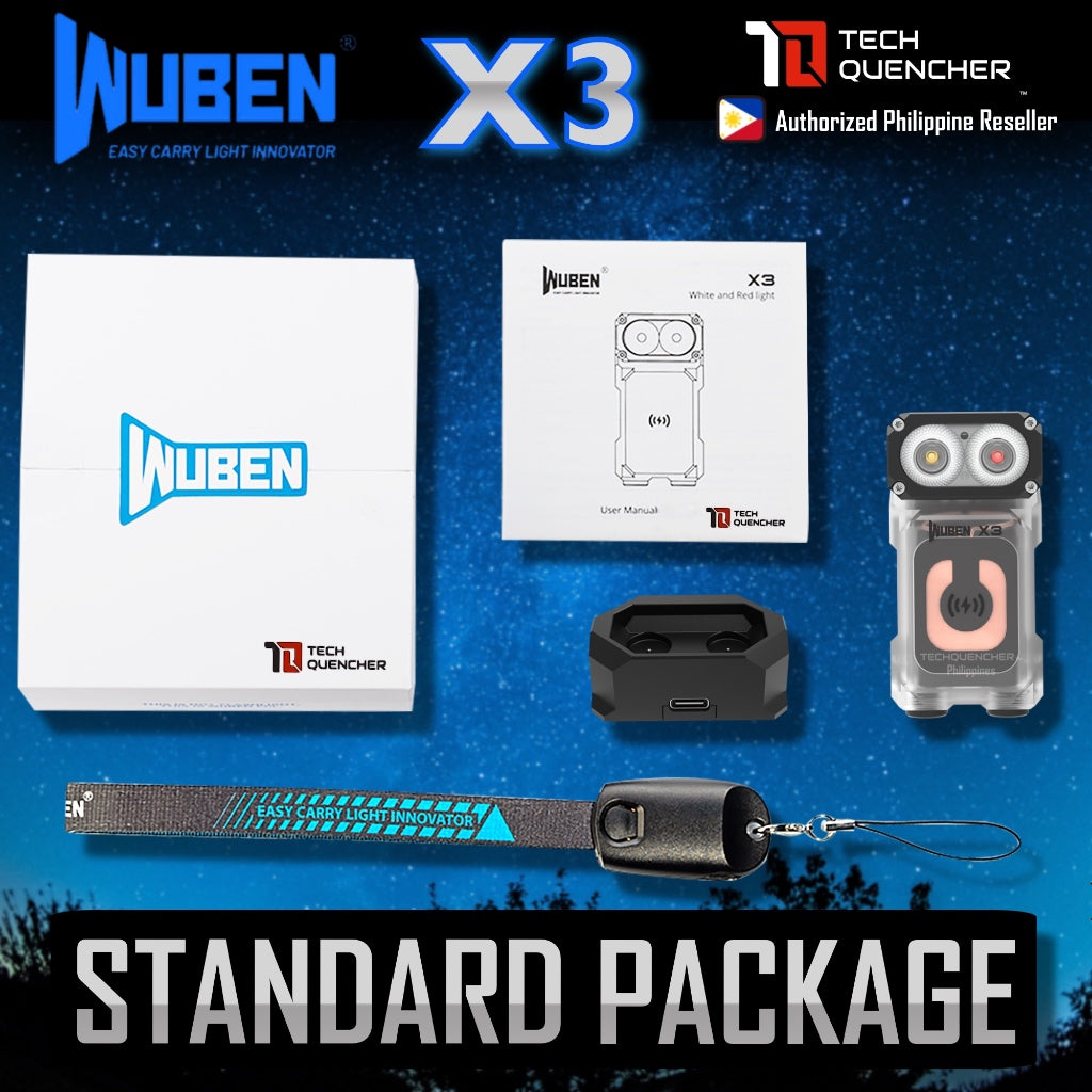 Wuben X3 Flashlight - 700 Lumens -Rotating Head - Wireless Charging - Magnetic Base - Mini EDC