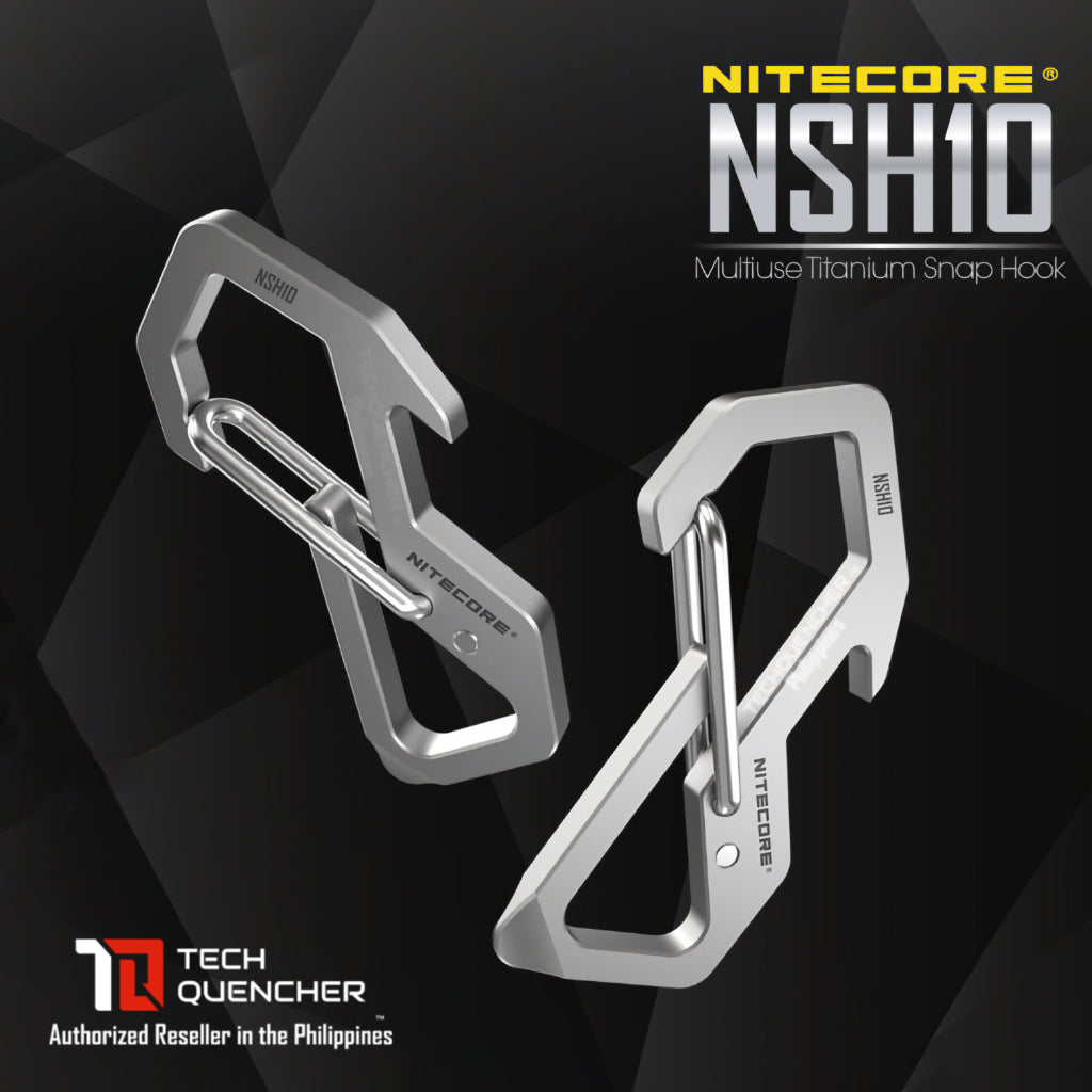 Nitecore NSH10 Titanium Carabiner Snap Hook Multi-Tool