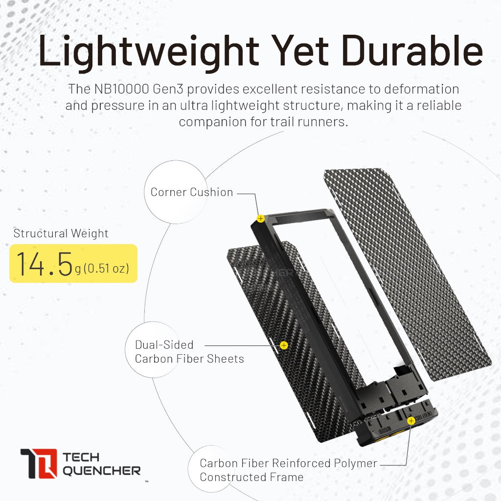 Nitecore NB10000 GEN3 - 10000 mAh Powerbank - Ultra Slim EDC - Carbon Fiber - 22.5w - PD QC 3.0