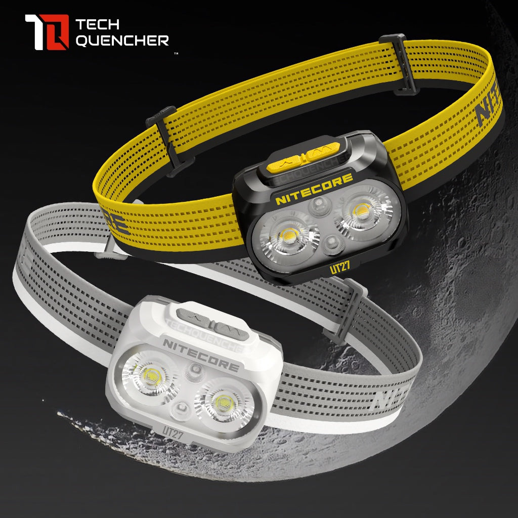 Nitecore UT27 GEN3 Headlamp 800 Lumens - USB-C - Dual Power - Triple Light Source - 3000K + 6000K