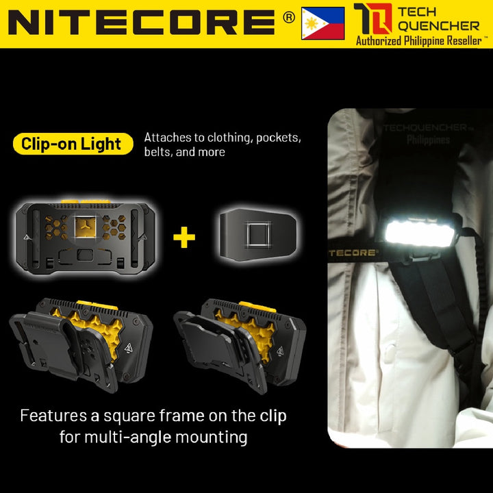 Nitecore HU2000 Headlamp - 2000 Lumens - 114 grams - Flexible External Power Supply Options - IP68