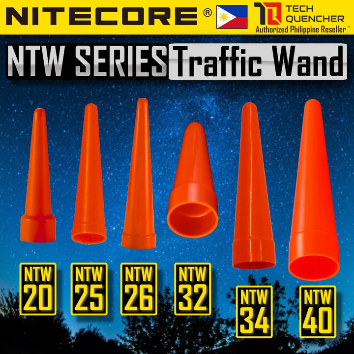 Nitecore NTW25 - NTW32 - NTW34 - NTW40 Flashlight Traffic Wand - Diffuser Cone Attachment